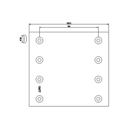 Textar Textar Cv Brake Lining Set 1947702 01057006600 1947702