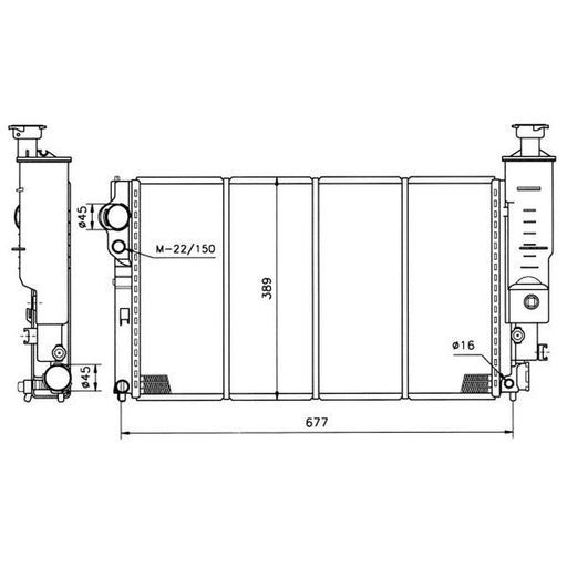 NRF Engine Radiator 50401