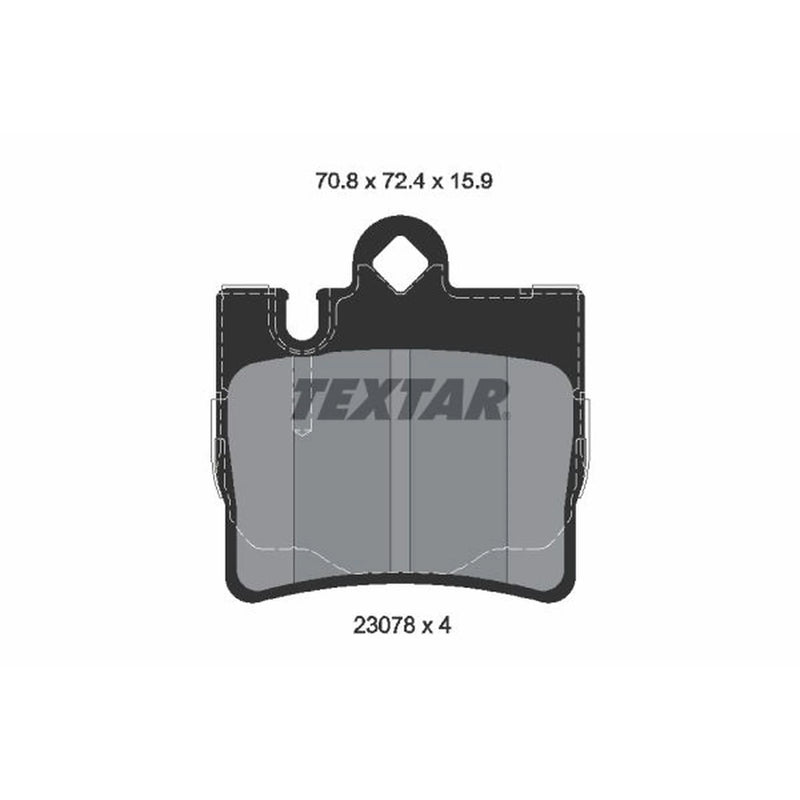 Textar Rear Brake Pad Set 2307801