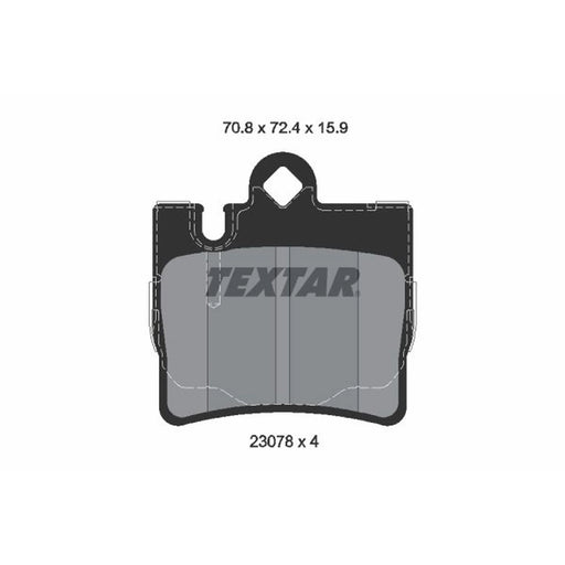 Textar Rear Brake Pad Set 2307801