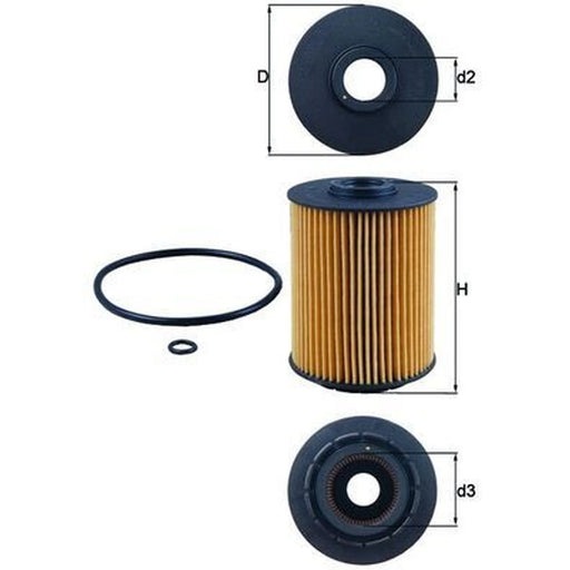 Mahle Engine Oil Filter OX 356D