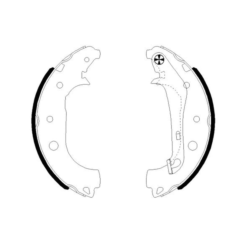 Mintex Brake Shoe Set Axle Kit MFR733