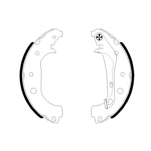 Textar Brake Shoe Set Axle Kit 91081600