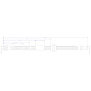 Juratek Brake Hydraulic Hose Line Right JBH1393