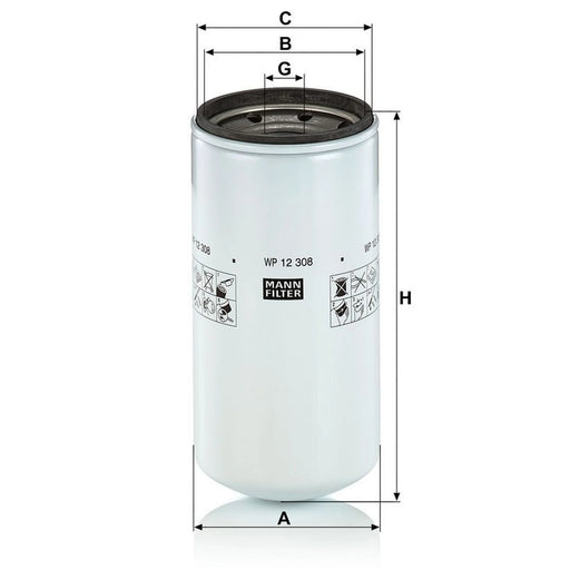 MANN-FILTER Engine Oil Filter WP 12 308