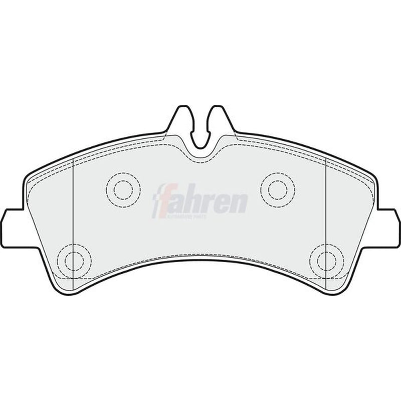 Fahren Rear Brake Pad Set fits Mercedes-Benz Sprinter 3,5-T Bus 2011-2016
