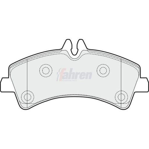 Fahren Rear Brake Pad Set FBP3211