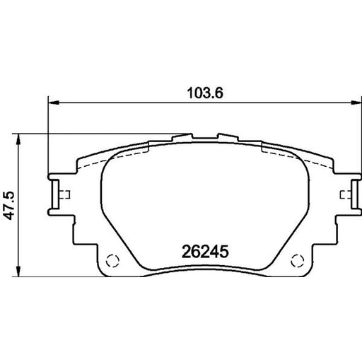 DON Rear Brake Pad Set PCP2043