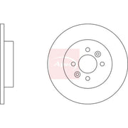 Apec 2 x Solid Rear Brake Discs DSK2402-x2