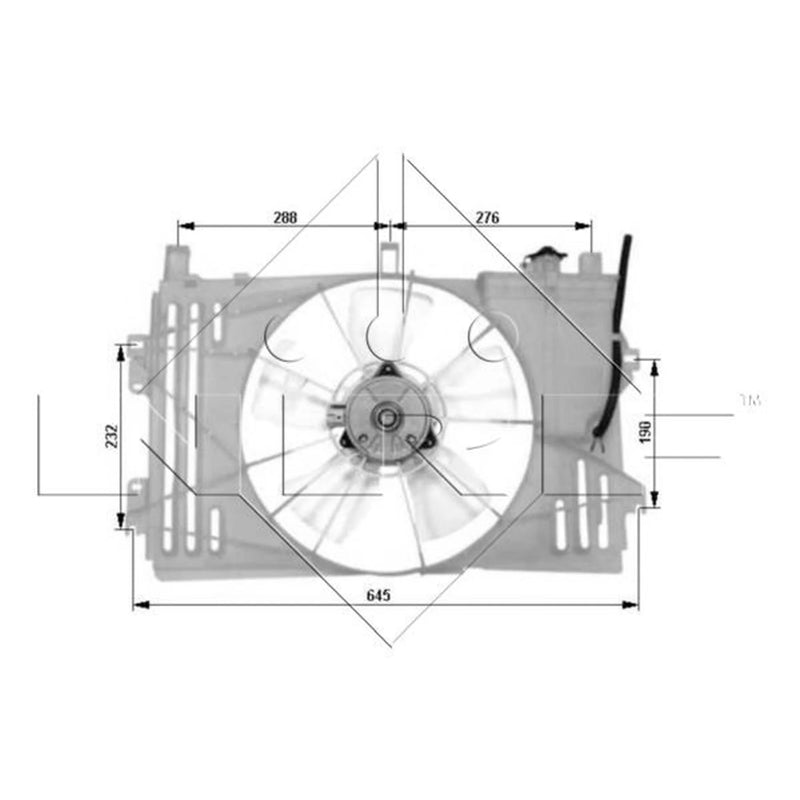 NRF Engine Cooling Fan 47053