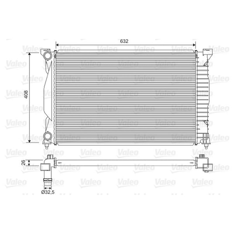 Valeo Engine Radiator 734269