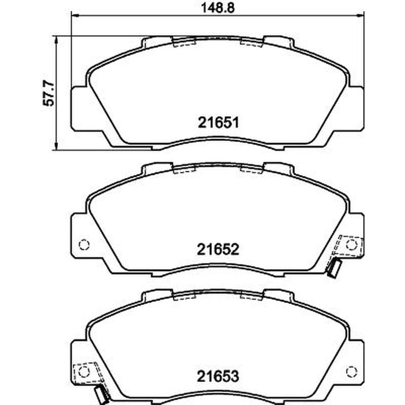 Mintex Front Brake Pad Set MDB1543