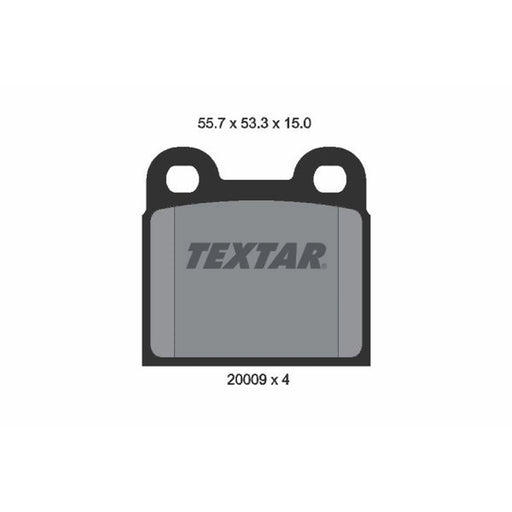 Textar Rear Brake Pad Set 2000906