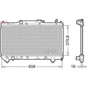 Denso Engine Radiator fits Toyota Avensis 1997-2000 1.6 1.8