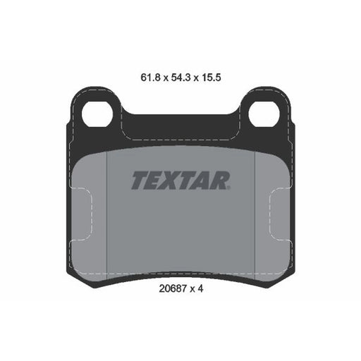Textar Rear Brake Pad Set 2068701