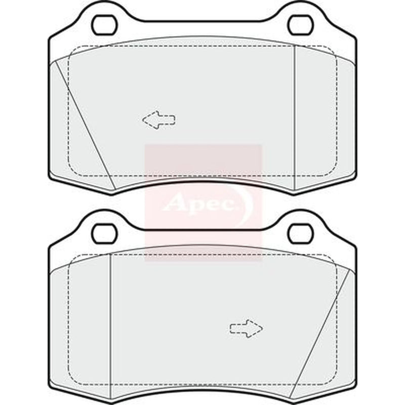 Apec Front Brake Pad Set PAD1704