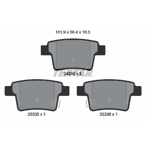 Textar Rear Brake Pad Set 2426001