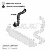 Borg & Beck Intercooler Turbo Charge Air Hose BTH1441