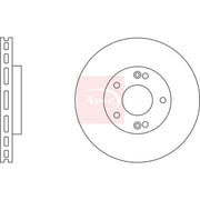 Apec 2 x Vented Front Brake Discs DSK2251-x2