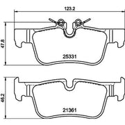 Mintex Rear Brake Pad Set MDB3723