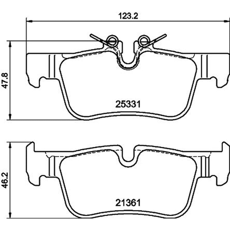 Mintex Rear Brake Pad Set MDB3723