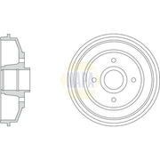 NAPA Brake Drum Assembly Rear NDR1019
