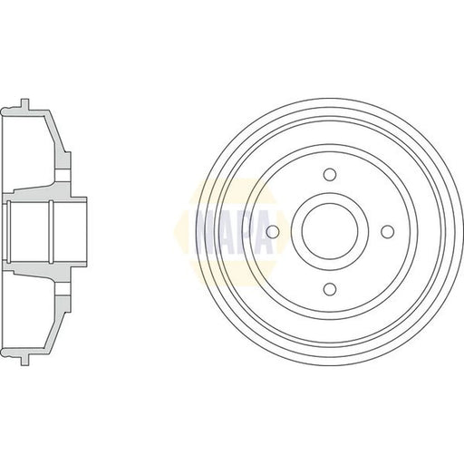 NAPA Brake Drum Assembly Rear NDR1019