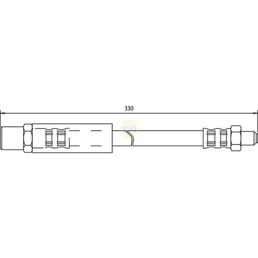 NAPA Brake Hydraulic Hose Line Front NBH1304