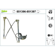 Valeo Electric Window Regulator Lifter Left Front 851396
