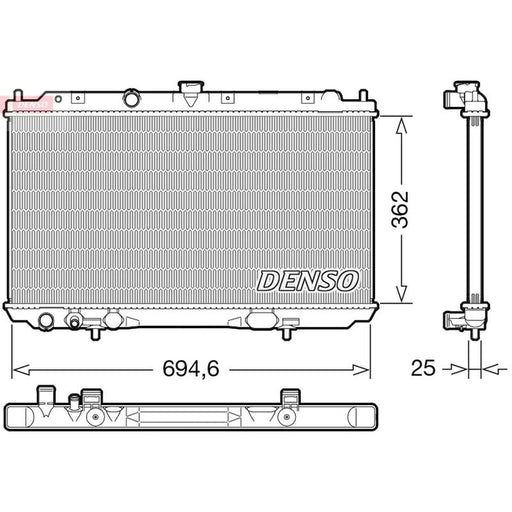 Denso Engine Radiator DRM46073