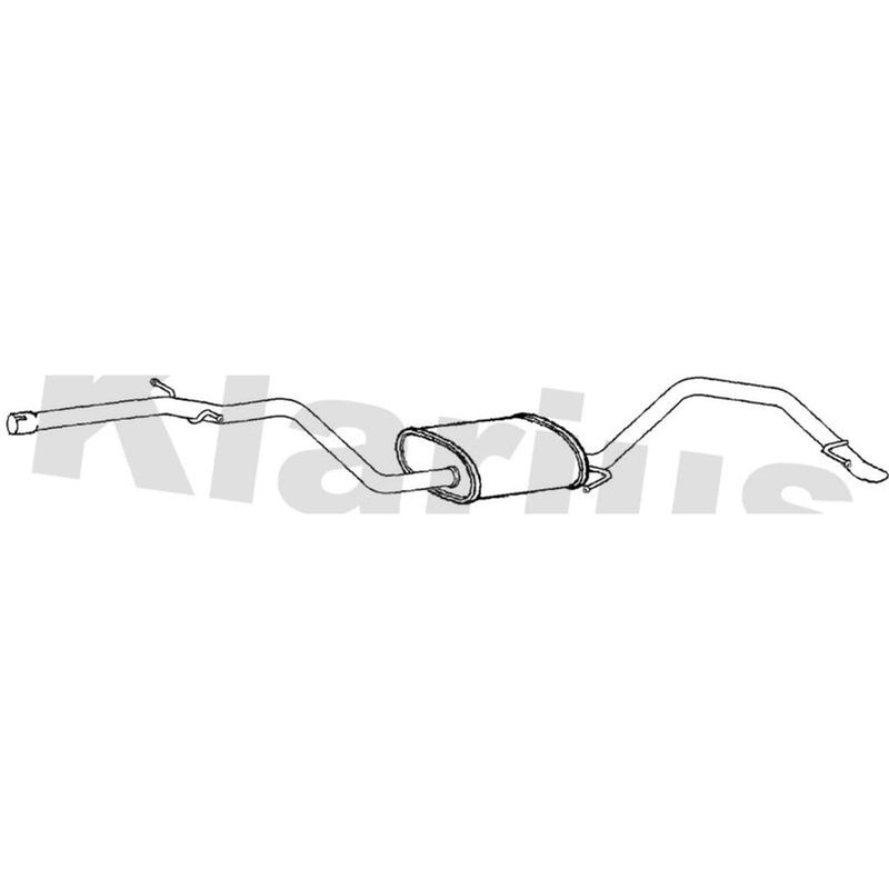 Klarius Box With Tail Pipe Rear VW909A