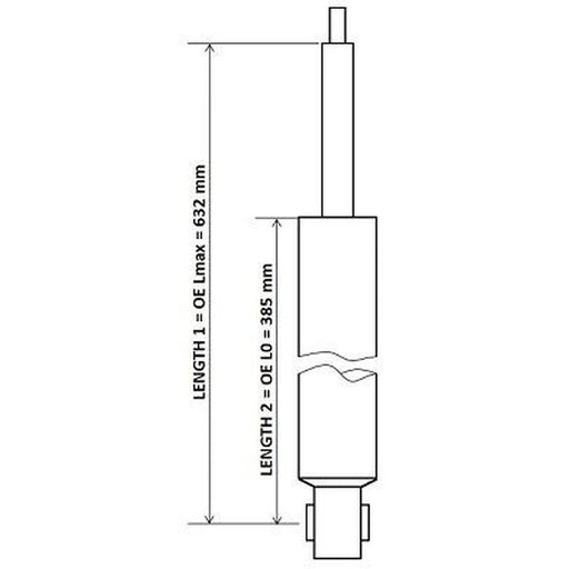 KYB Shock Absorber Damper Strut Rear 343328