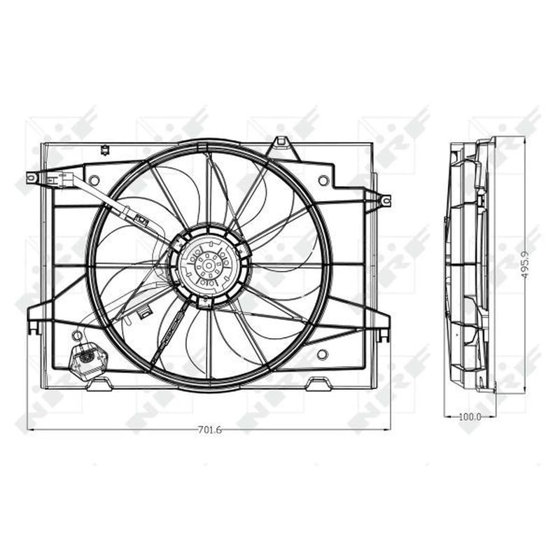 NRF Engine Cooling Fan 47285