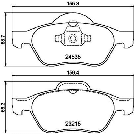 DON Front Brake Pad Set PCP1199
