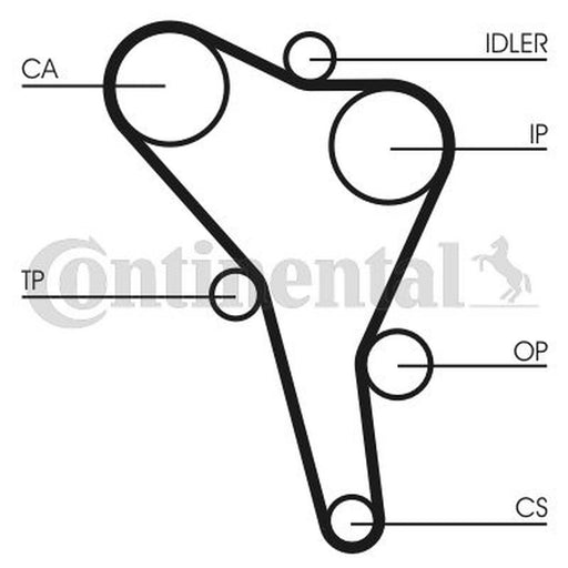 Continental CTAM Timing Belt Cambelt 137 Teeth CT945