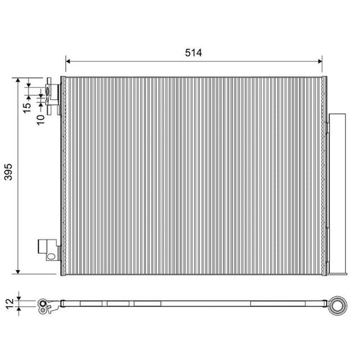 Valeo Air Conditioning Condenser 822805