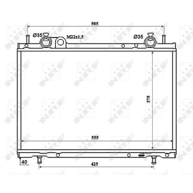 NRF Engine Radiator 53201