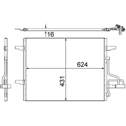Mahle Air Conditioning Condenser AC 732 000S