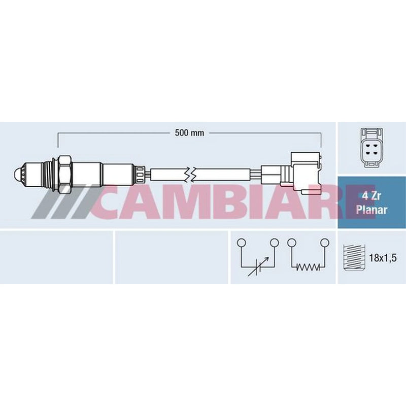 Cambiare O2 Lambda Oxygen Sensor before catalytic converter VE381818