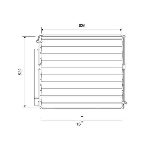 Valeo Air Conditioning Condenser 814203
