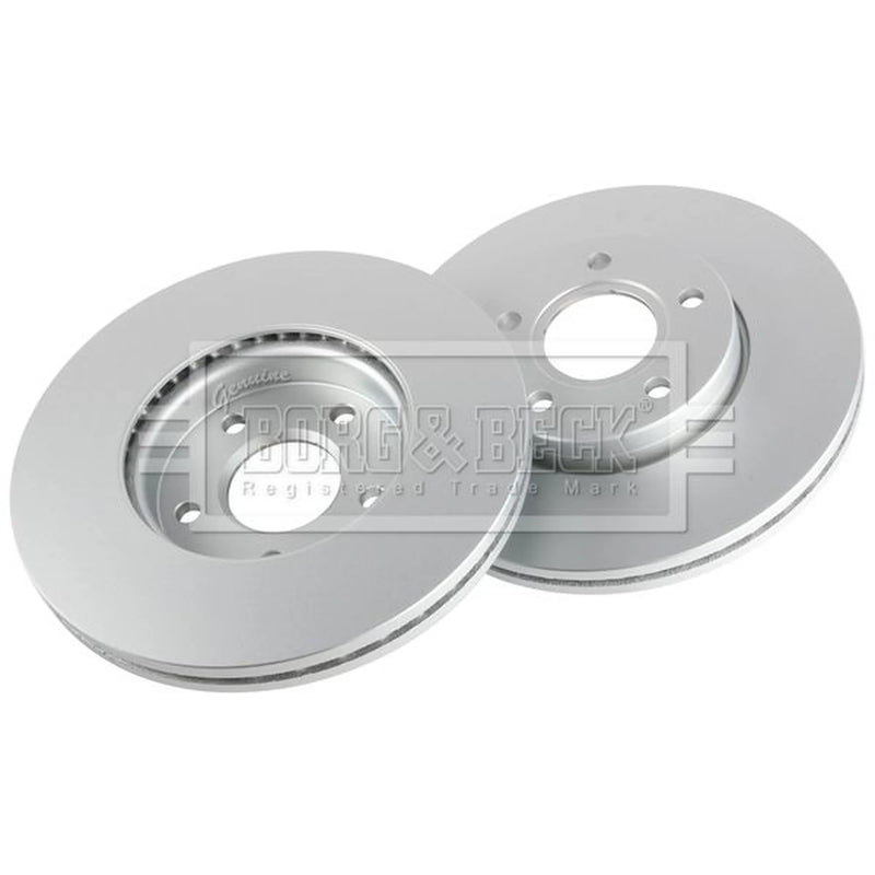 Borg & Beck 2 x Vented Front Brake Discs BBD4451-x2