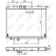 NRF Engine Radiator 509525