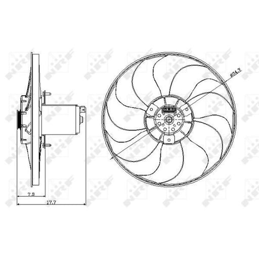 NRF Engine Cooling Fan 47404