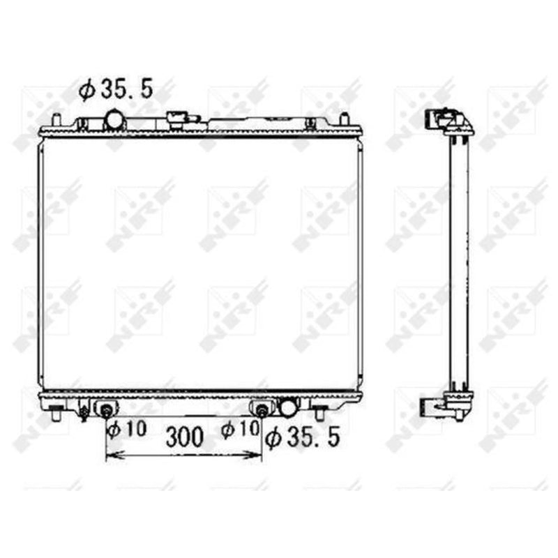NRF Engine Radiator 50001