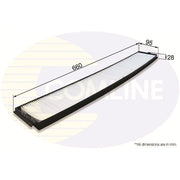 Comline Cabin Air Filter (Pollen Filter) EKF255