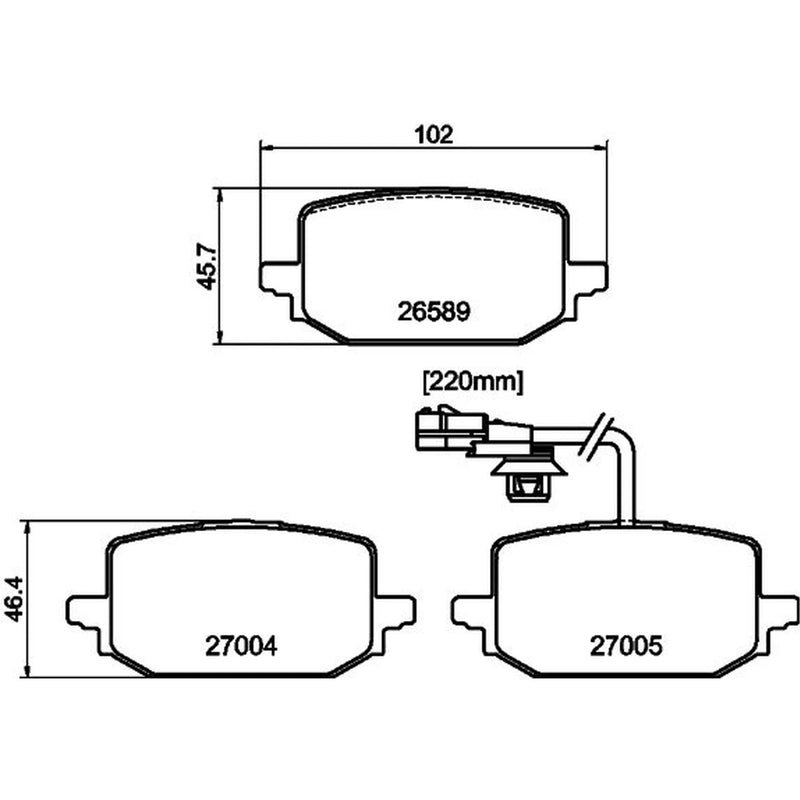Mintex Rear Brake Pad Set MDB4427