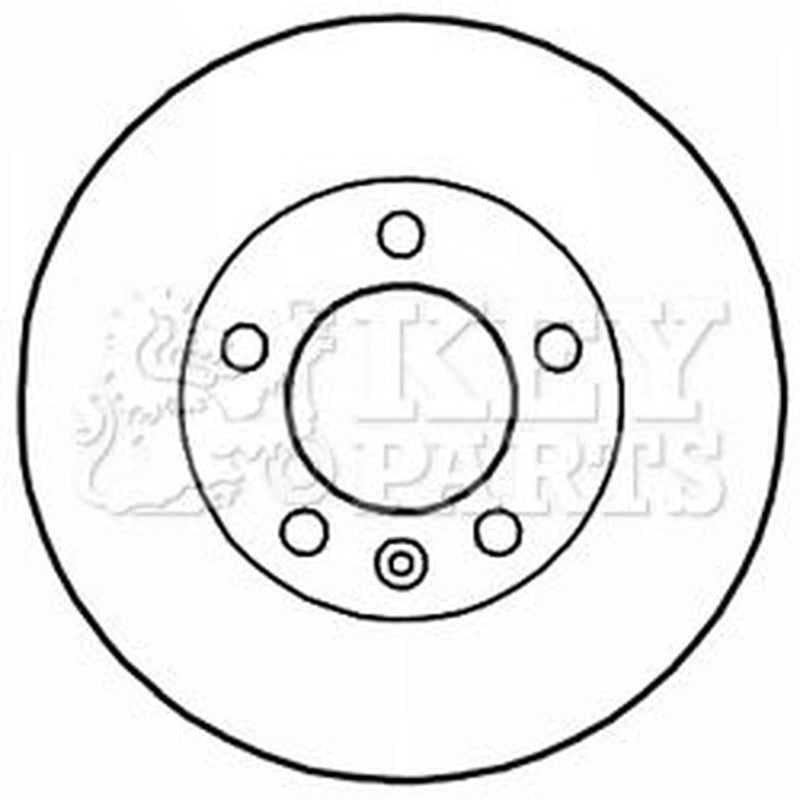 Key Parts 2 x Vented Front Brake Discs KBD5941S-x2