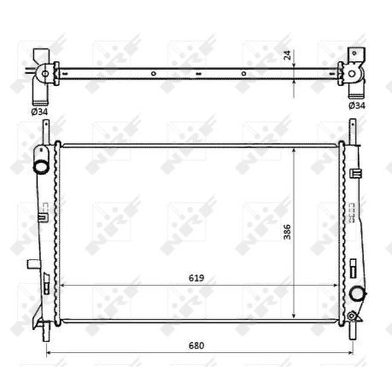 NRF Engine Radiator 509528