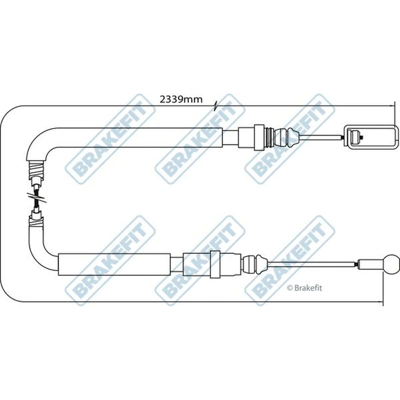 Apec Handbrake Cable Right Rear BBC3057