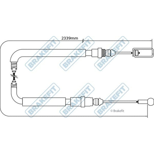 Apec Handbrake Cable Right Rear BBC3057